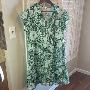 Floral Green Dress